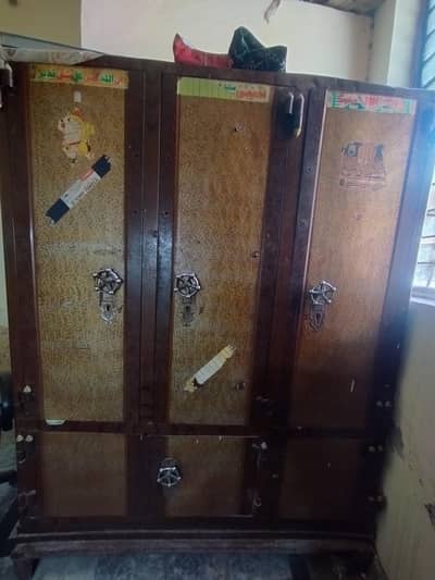 3 Door Steel Almirah ( Cupboard) for Sale