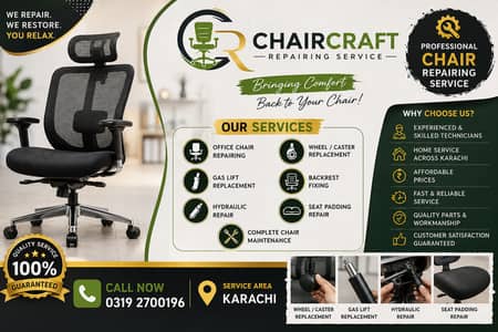Gas Lift, Wheels & Hydraulic Repair / Affordable Office Chair Repair