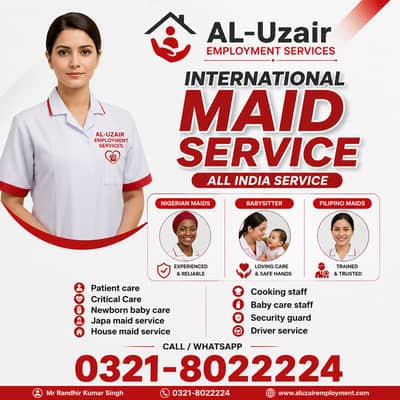 House Maid Babysitter Nanny Cook Helper Nurse Filipino Maids Available