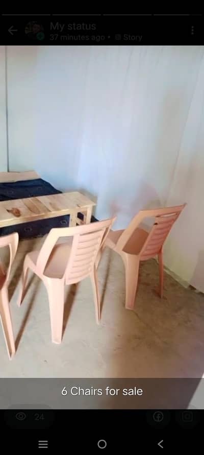 orange chairs
