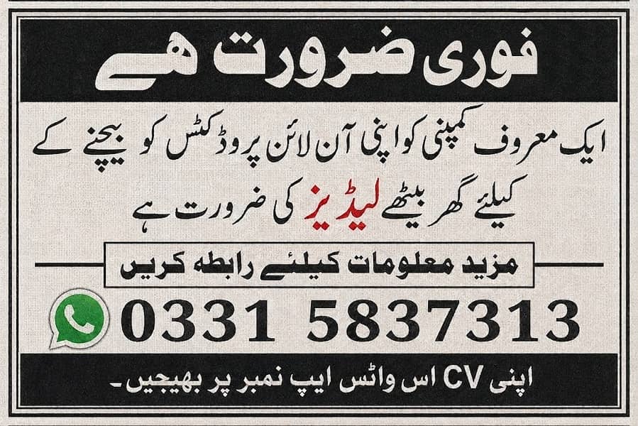 **گھر بیٹھے آن لائن کام کا بہترین موقع** 4