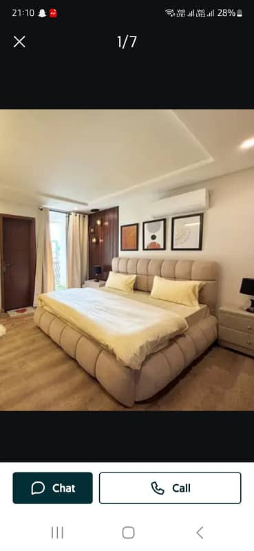 Par Day and short Time One and Two BeD Room appaertment Available Bahria Town Phase 4 and 6 Empire Heights 2 family apartment any time available