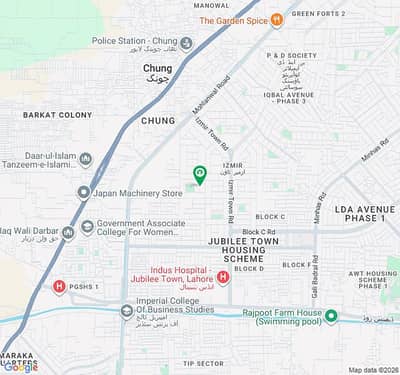 2 KANAL PAIR OF PLOT AVAILABLE FOR SALE IN IZMIR TOWN BLOCK D WITH 80 FIT ROAD