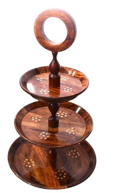 Wooden 3tire stand