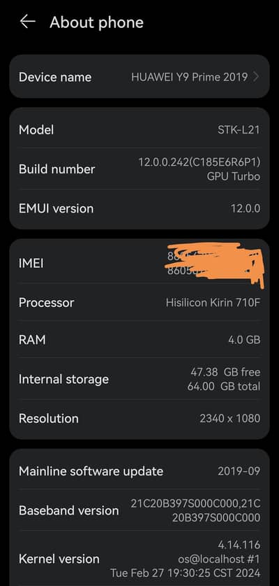 Huawei Y9 Prime 4/64