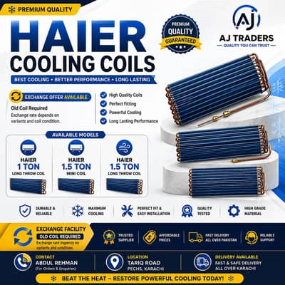 Geniune Haier AC Cooling Coil Exchange Offer | 1 Ton & 1.5 Ton Origin