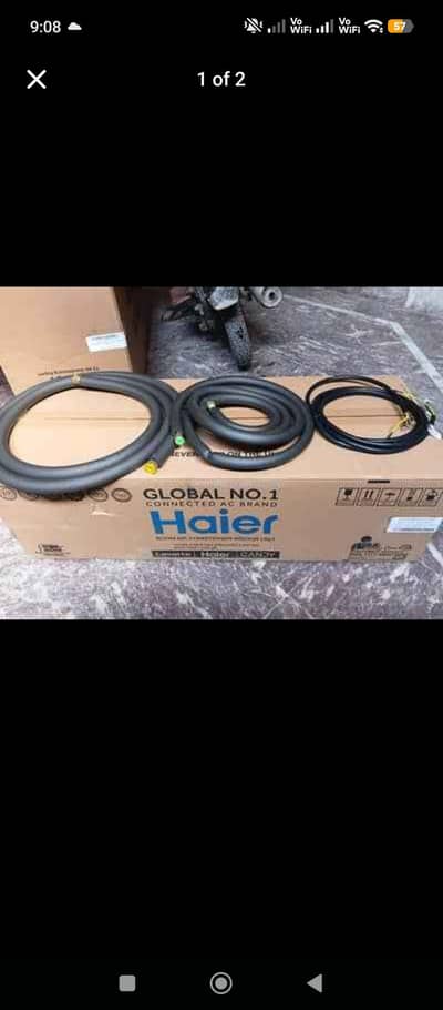 Haier 10 feet genuine kit pipes and wire