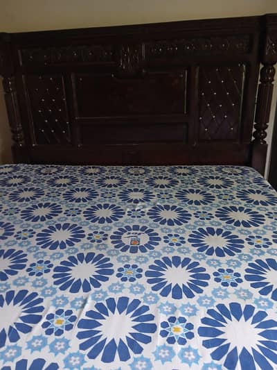 Chinoti style bed plus molty foam mattress side tables  urgent sale