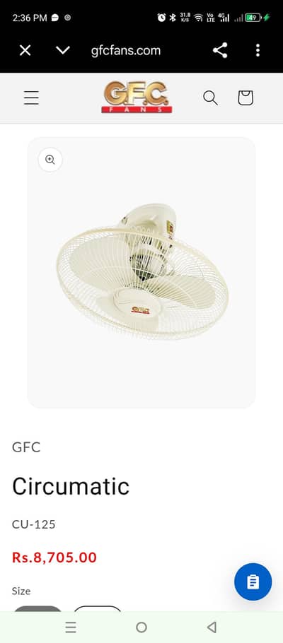 GFC Circumatic and False Ceiling Fans