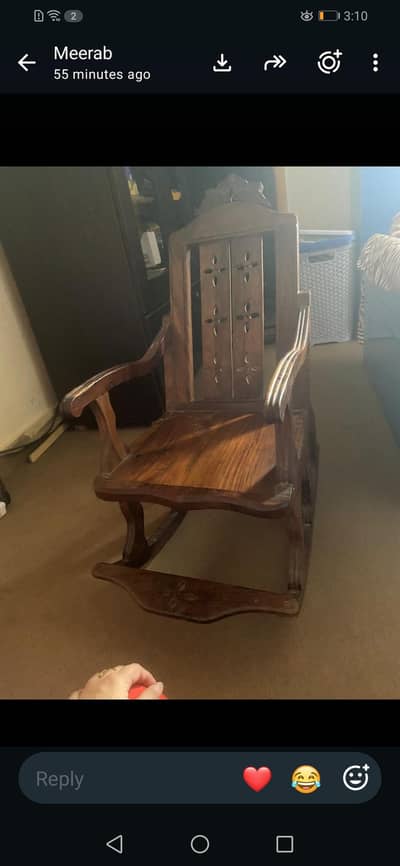solid wooden kid chair
