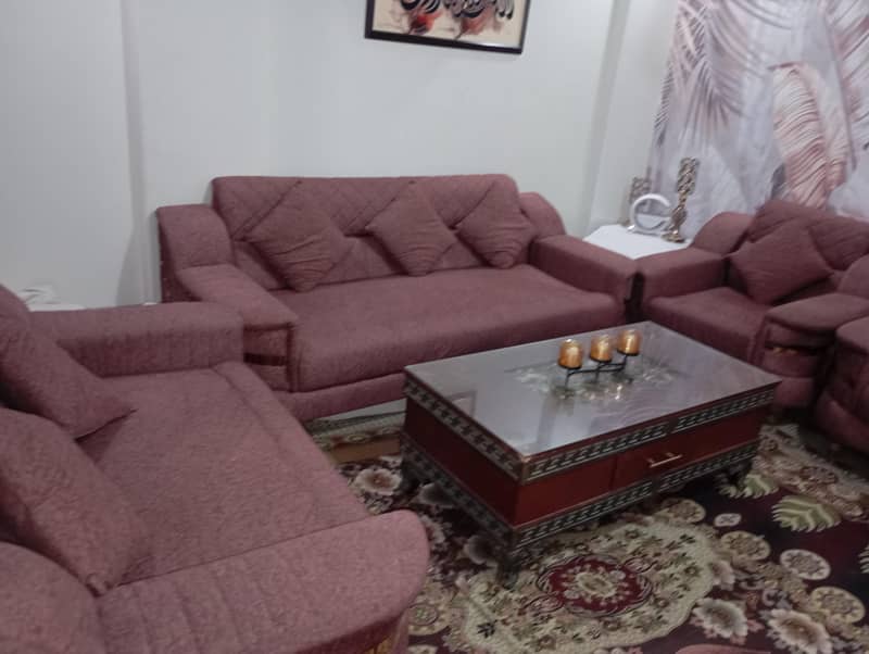 7 seater sofa set with table 2