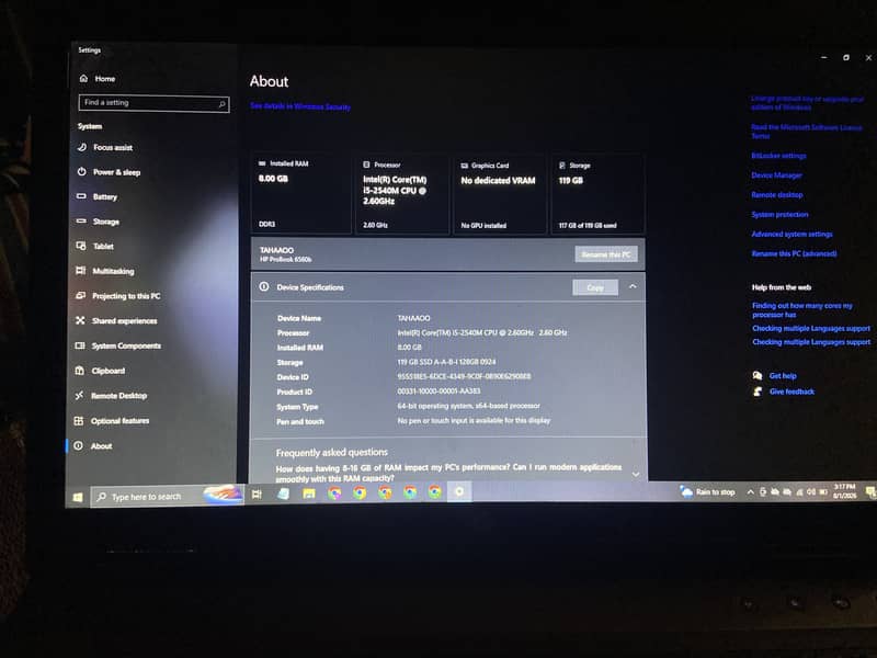 HP probook 4