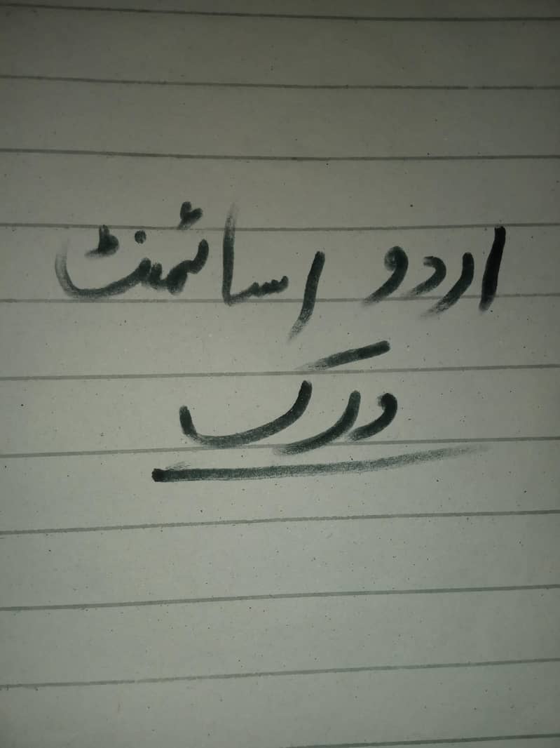 اردو اسائمنٹ ورک 0
