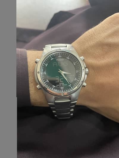 pulsar Ana digi watch world digital watch