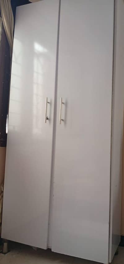 White 2 Door Wardrobe for Sale