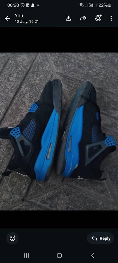 Air Jordan 4 Retro Blue Thunder (Premium Batch)