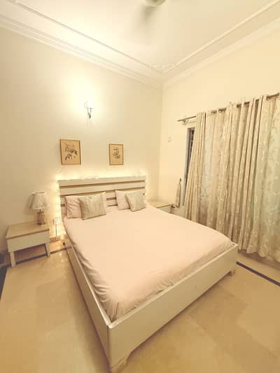 Wooden Queen Bed with Side Tables