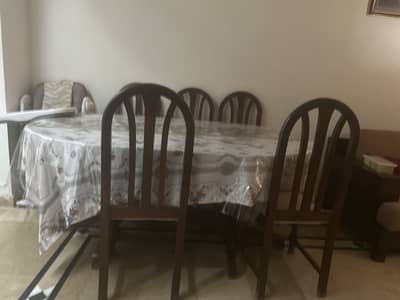 Dinning table with 8 chairs