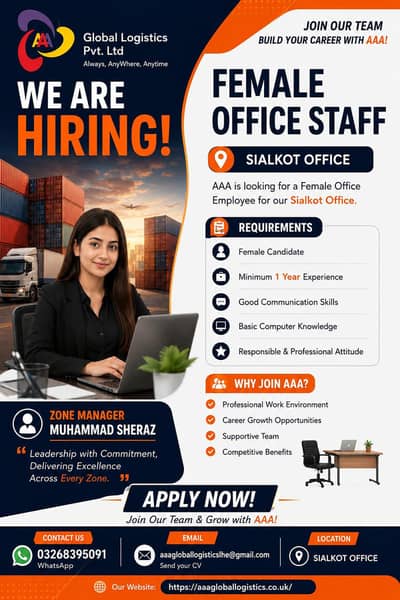 Female Customer Care Executive Required