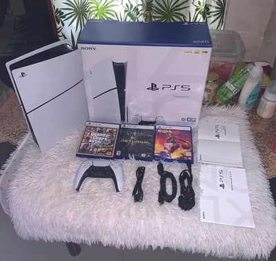 PS5 Slim Game Disk Edition 2 Controller 1Tb SSD 8CDS