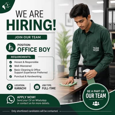 hiring office boy