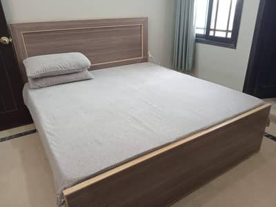 Excellent condition king size bed with mattress  for sale