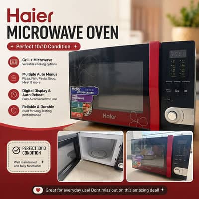 10/10 condition Haier Microwave