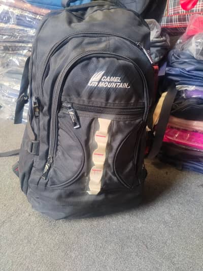 Camel Mountain Heavy Duty Backpack – Multi-Pocket Laptop & Travel Bag