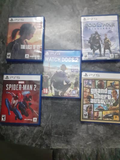 ps5 and PS4 games available brand new condition