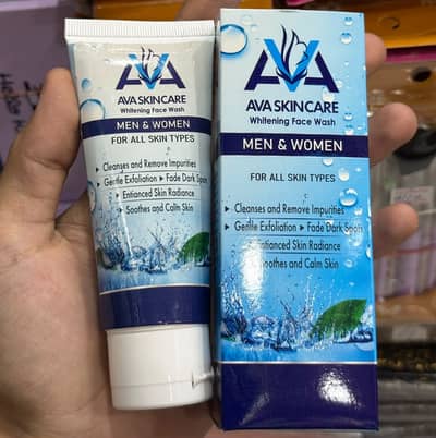 AVA Skin Care Whitening Face Wash - Gentle Facial Cleanser Formulated