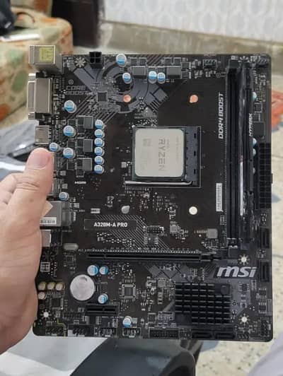 MSI A320M  pro Motherboard with Ryzen 5 3600