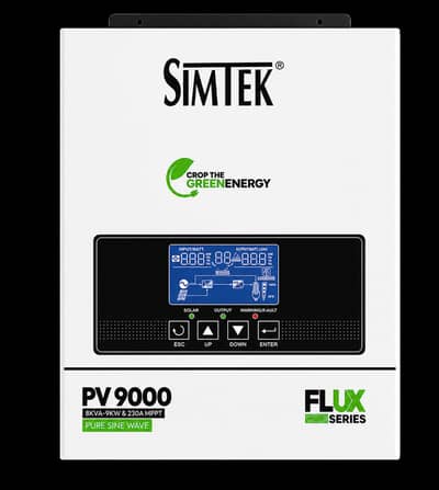 SIMTEK PV9000 FLUX Series MPPT Solar Inverter–Pure Sine Wave–Original