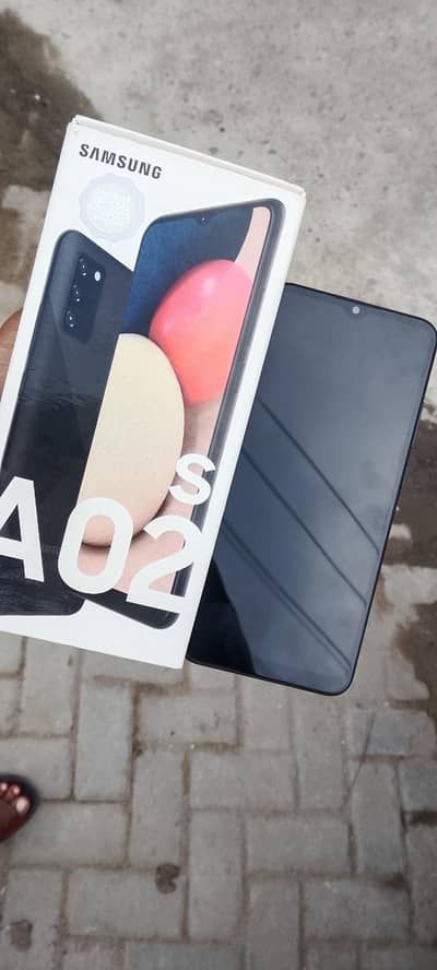 Samsung Mobile A02s 4GB 64Gb Box Sath ha  Good condition