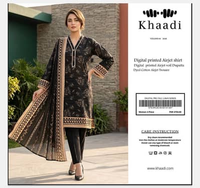 KHAADI – Premium Digital Printed Summer Collection 2026 