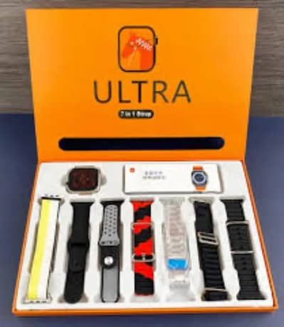 Unisex Digital Watch with 7 Straps - Ultra