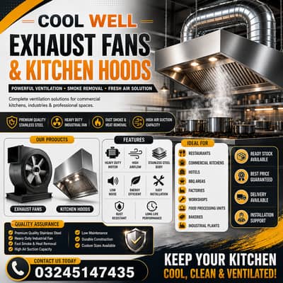 Industrial Exhaust Fans, Commercial Kitchen Ventilation , Air Ducting