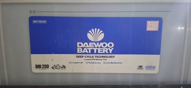 Daewoo battery 12 v. . 175ah . . (20HR)