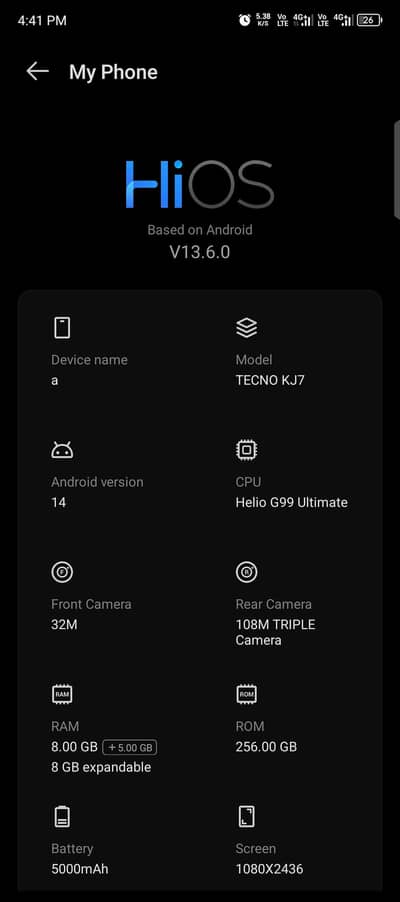 Tecno Spark 20 Pro Plus