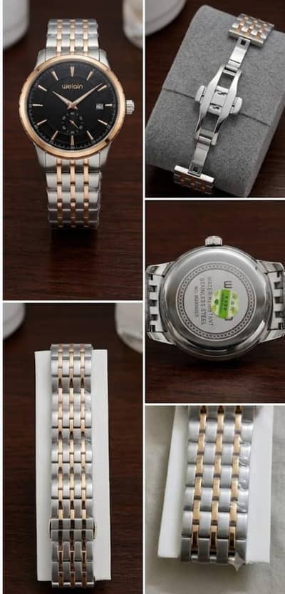 *Men & Women Pair Watch - 2 Tone Silver Gold - Water Resistant*