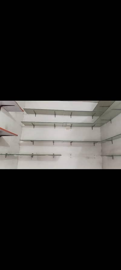 Glass Shelves For Sale / Wall Glass Racks (Complete Set)