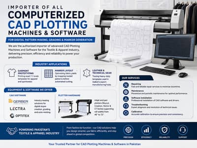 computerized CAD plotting machines and software for digital pattern m