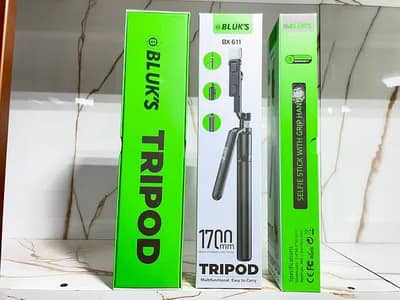 Bluks BX-611 Selfie Stick + Tripod | 1700mm Extendable
