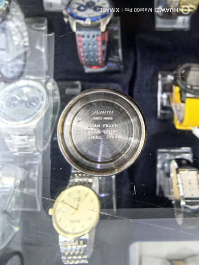 zenith gold plated watch