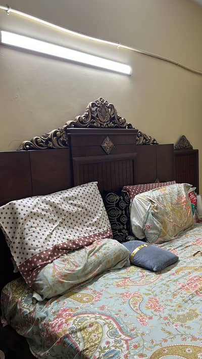 KING BED SET PURE SHEESHAM WOOD