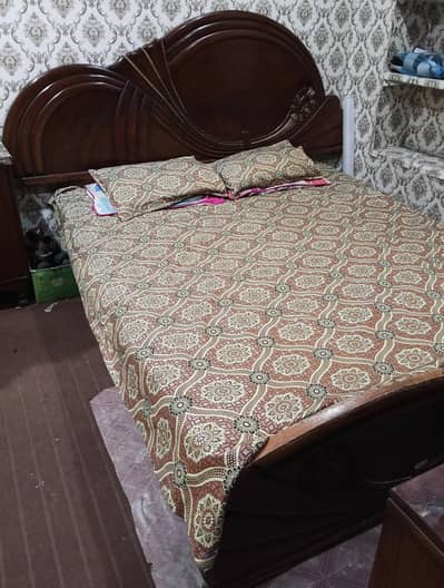 Complete wooden bed room set for sale