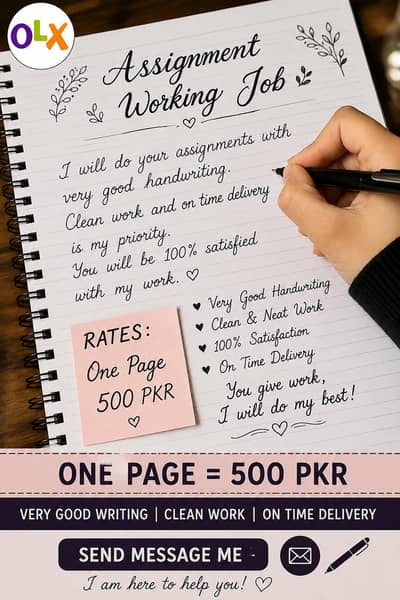 Professional Assignment Writing and Neat Handwriting Services