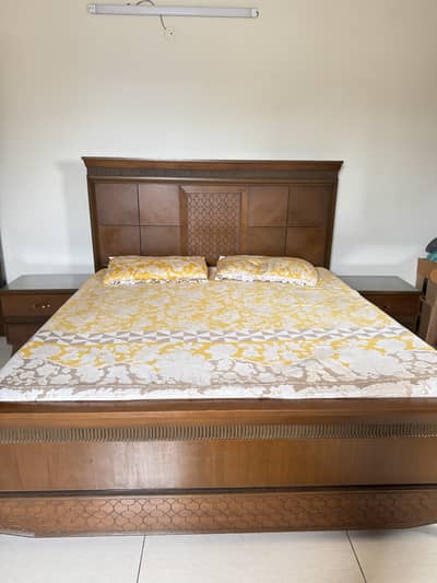 Bed room set (King size bed, dressing table, cupboard, side tables)