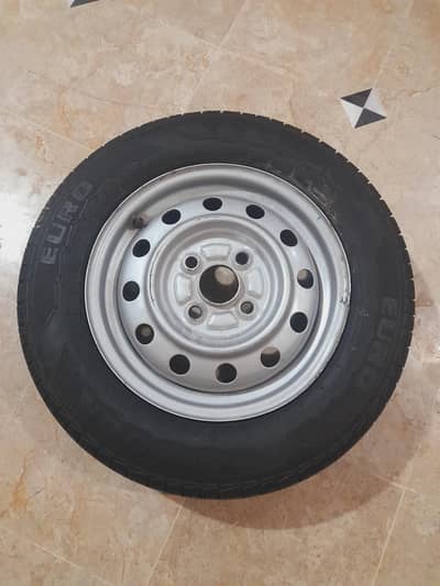 1 New Suzuki Alto Tyre with rim and back alto bumper