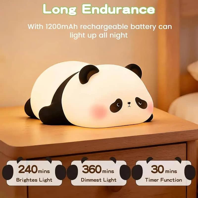 Rechargeable panda Table Lamp 1