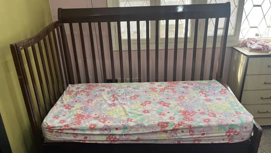 Kids bed + large size storage with Mattress